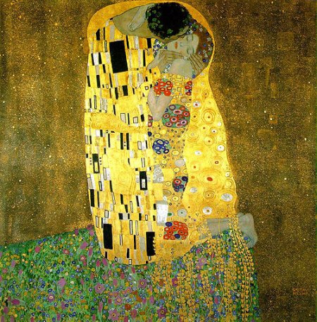Klimt - el beso (1907)