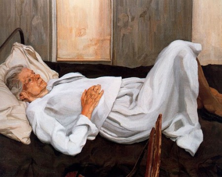 Lucien Freud - The Painter's Mother (1984)